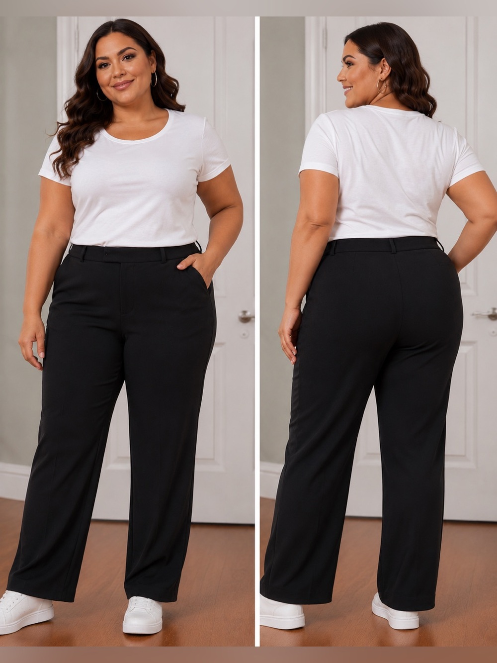 NWT fashion nova pleated stretch pants size 1X